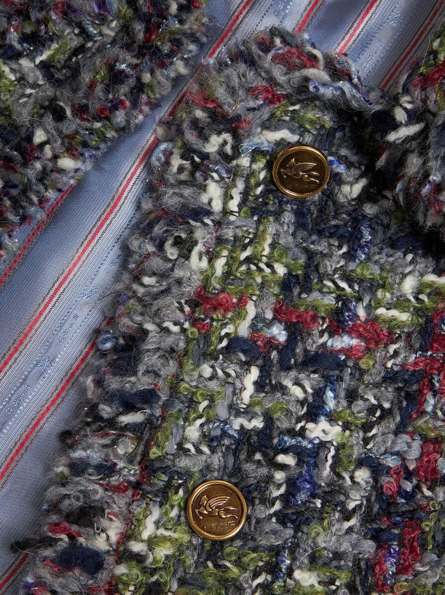 BOUCLÉ JACKET WITH PEGASO BUTTONS - 7