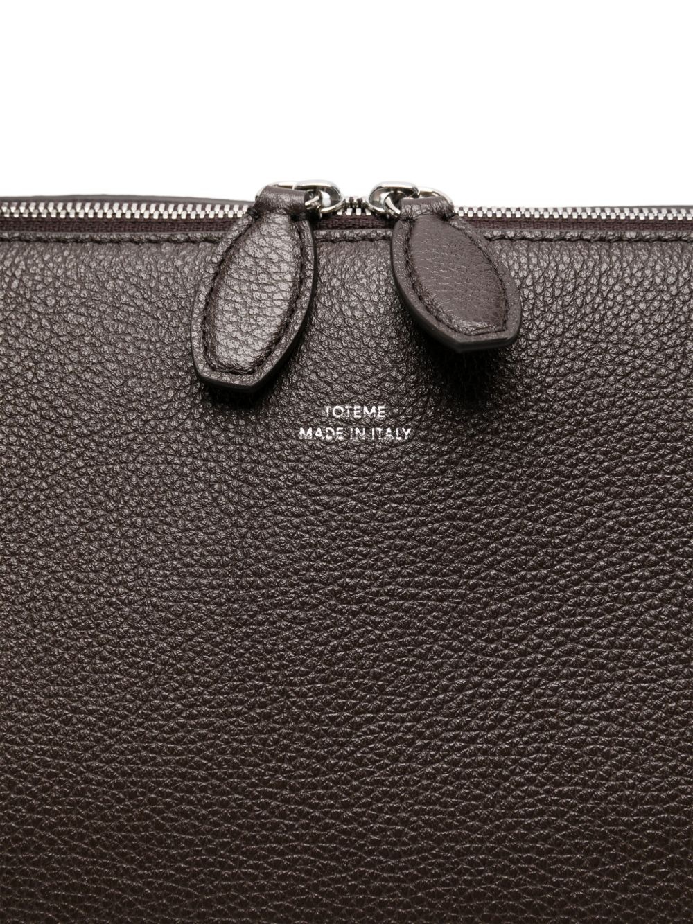 grained-leather tote bag - 3