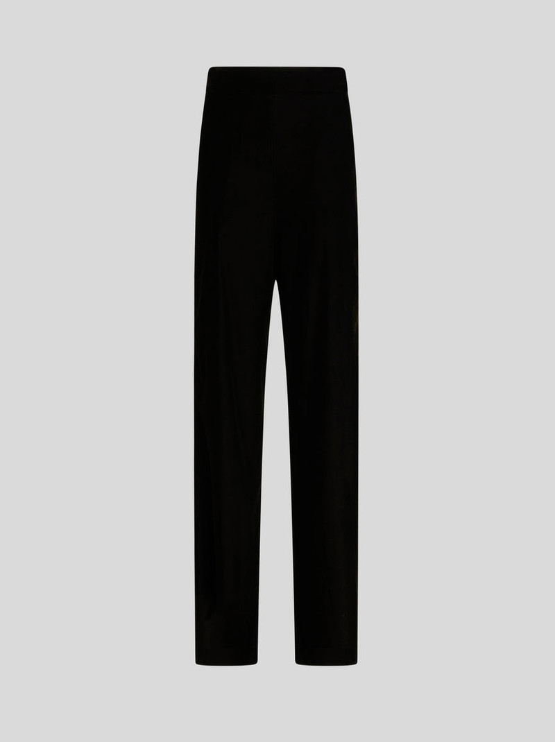 VELVET PALAZZO TROUSERS - 1