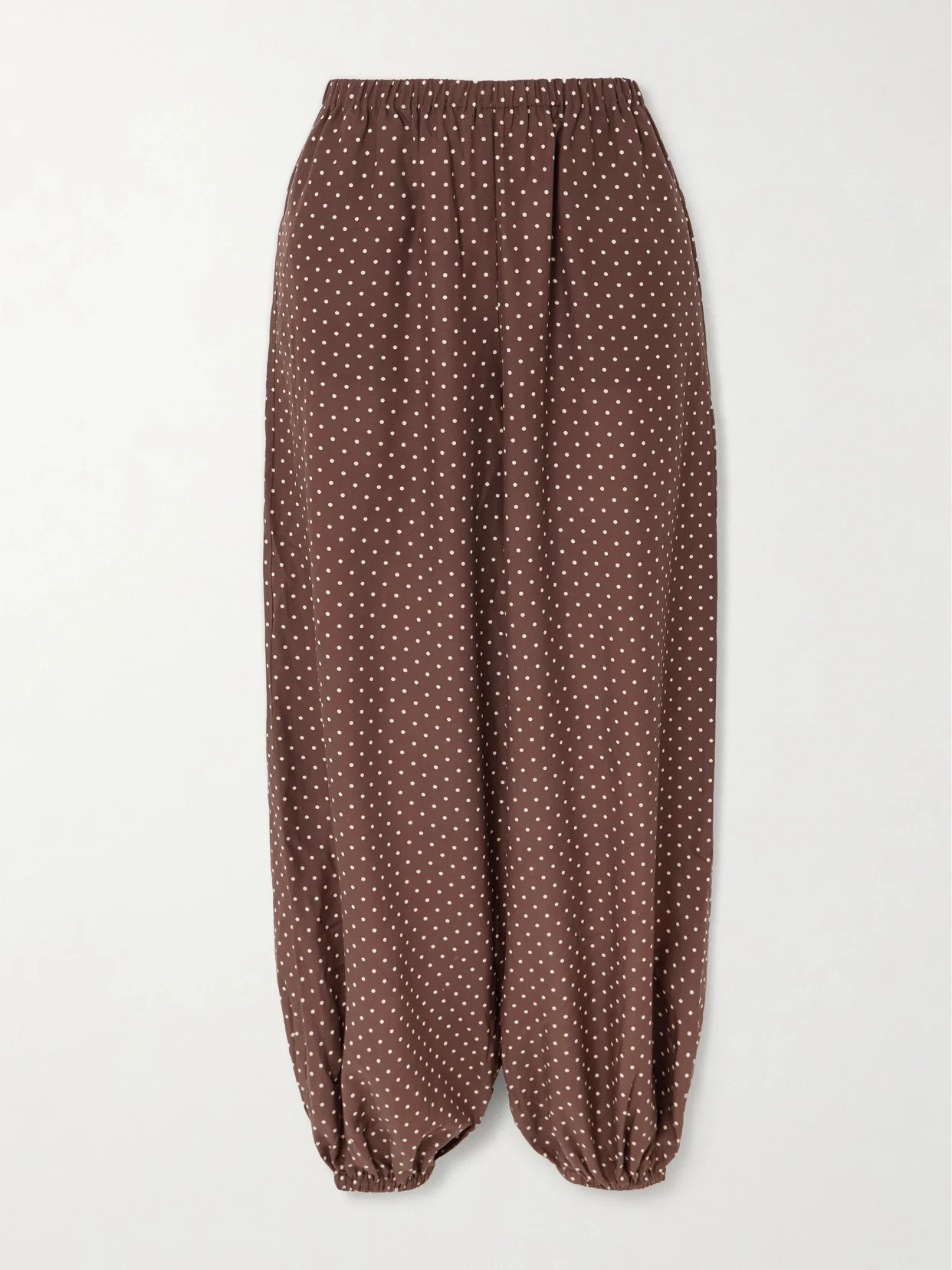 Evie Polka-dot Tencel Lyocell Tapered Pants - 1