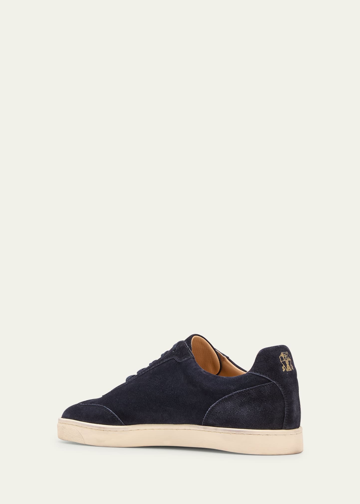 Men's Suede T-Toe Low-Top Sneakers - 4