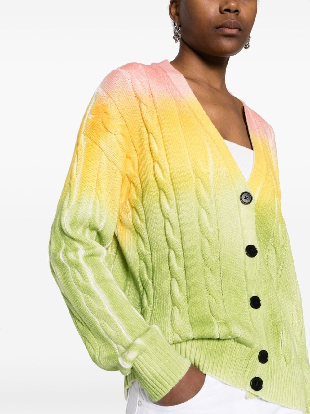 cable-knit cardigan - 5