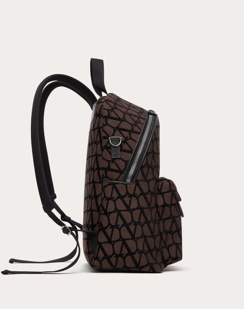 TOILE ICONOGRAPHE BACKPACK WITH LEATHER DETAILING 5