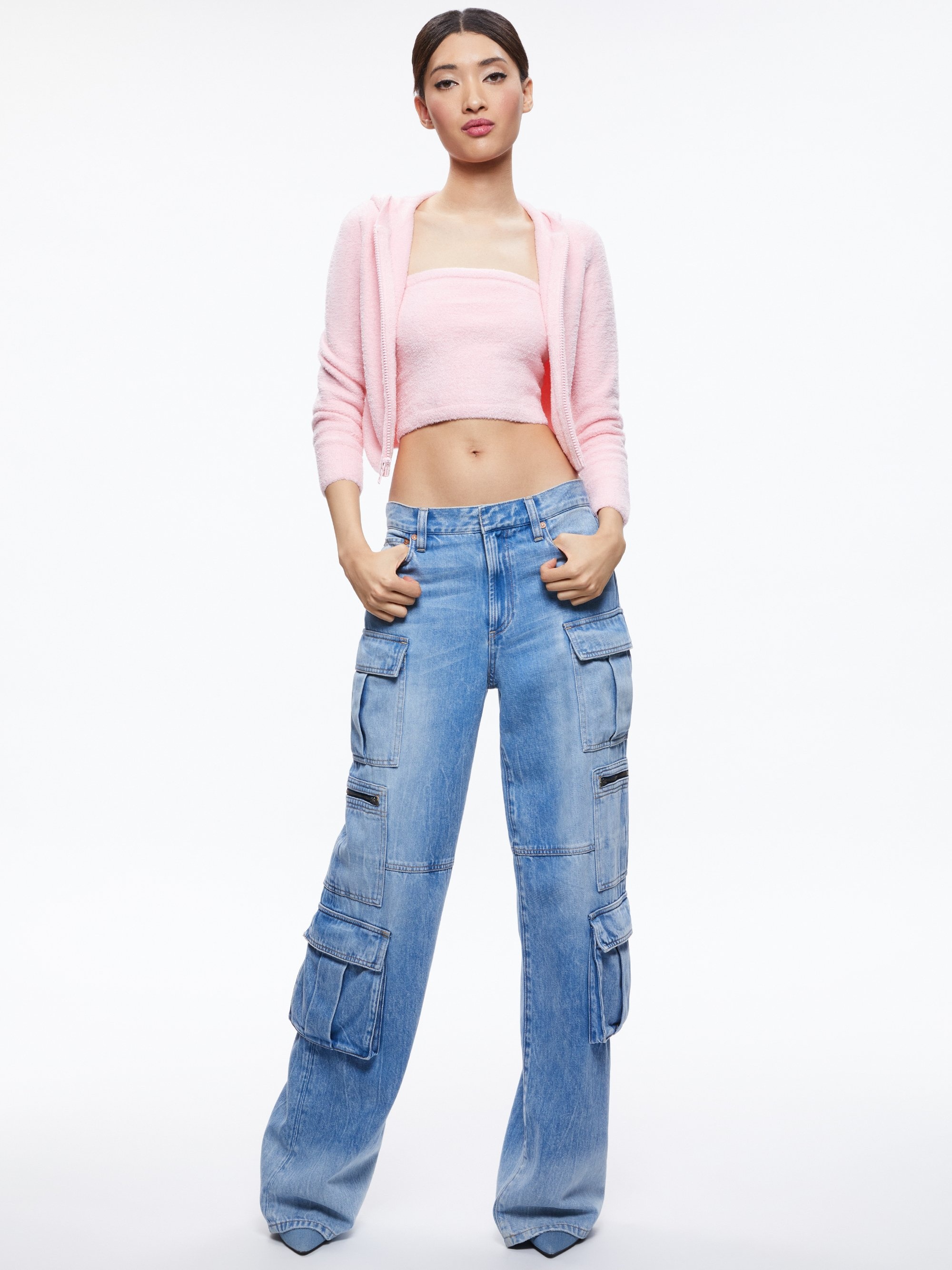 LIDELL CROPPED ZIP UP HOODIE - 4