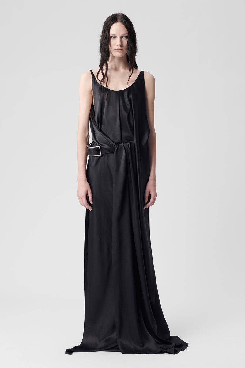 Ima X-Long Asymmetric Draped Dress - 1