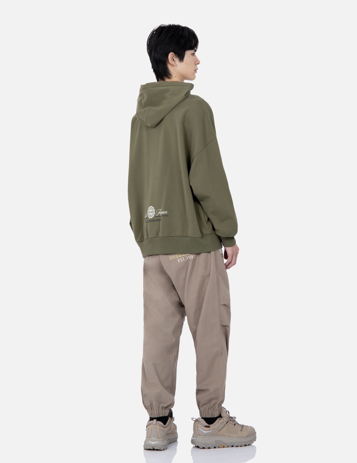 RETRO LOGO PRINT OVERSIZED HOODIE - 4