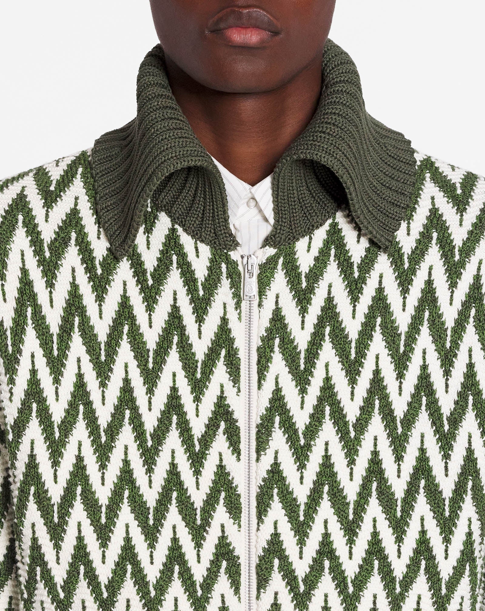 CURB HERRINGBONE BOMBER JACKET - 5