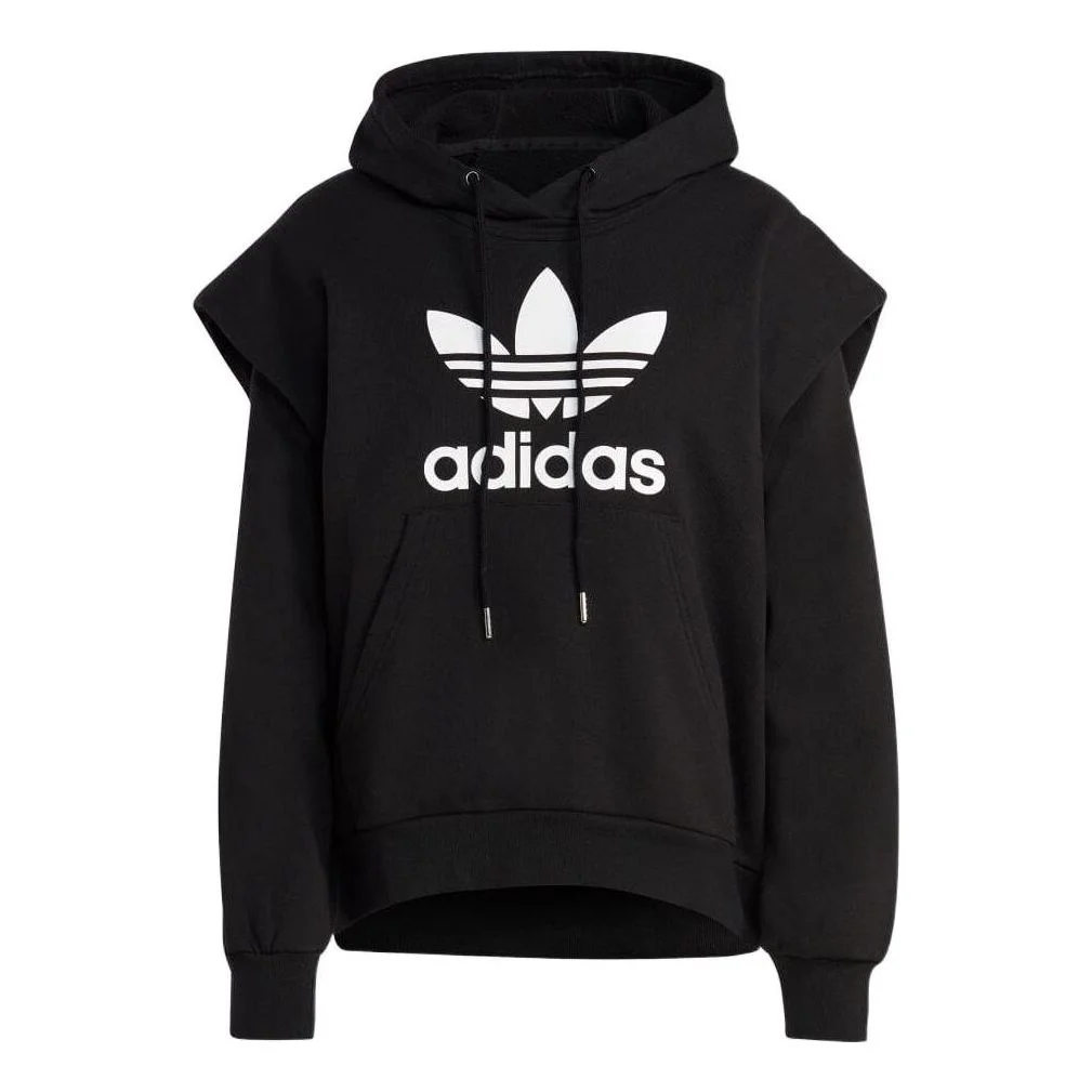 (WMNS) adidas Always Originals Trefoil Parka Hoodies 'Black' IC5576 - 1