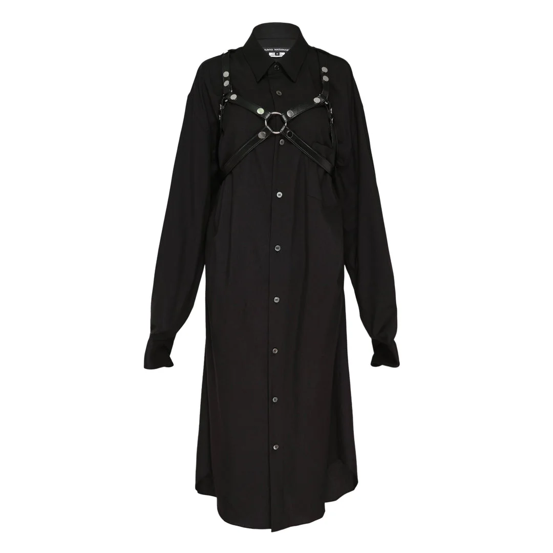 Oversized Shirt Dress With Harness - 1