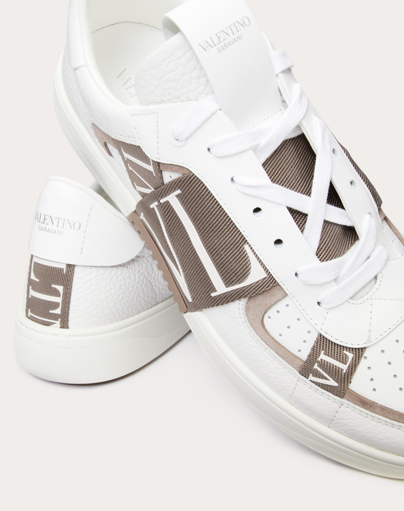 밴드를 가진 VL7N LOW-TOP CALFSKIN SNEAKER 5