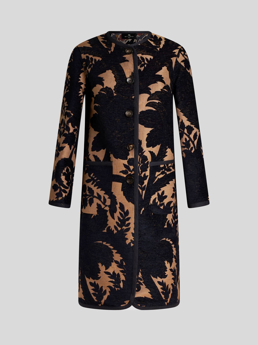 REVERSIBLE CHENILLE JACQUARD COAT - 2