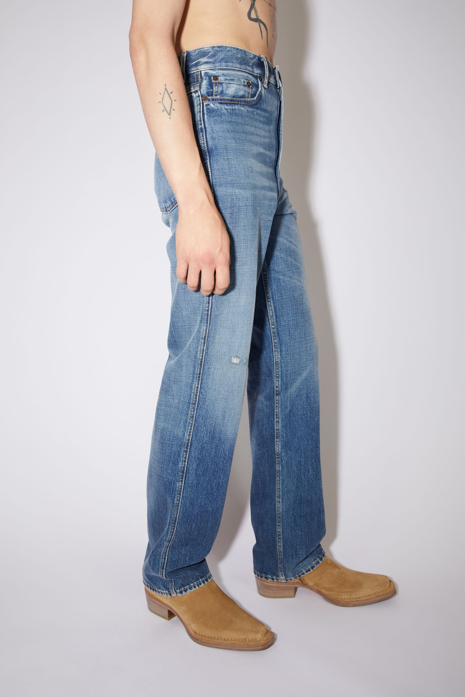 Slim fit jeans - Mid Blue - 4