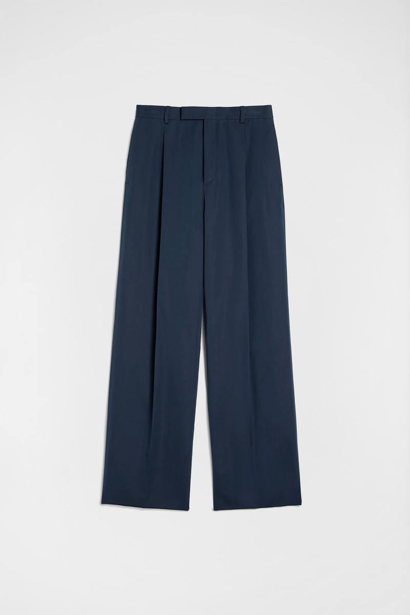 Cotton Blend Poplin Trousers 1