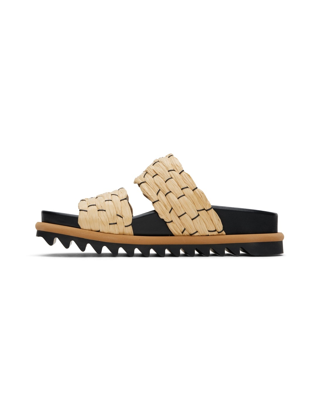 Beige Braided Sandals - 3