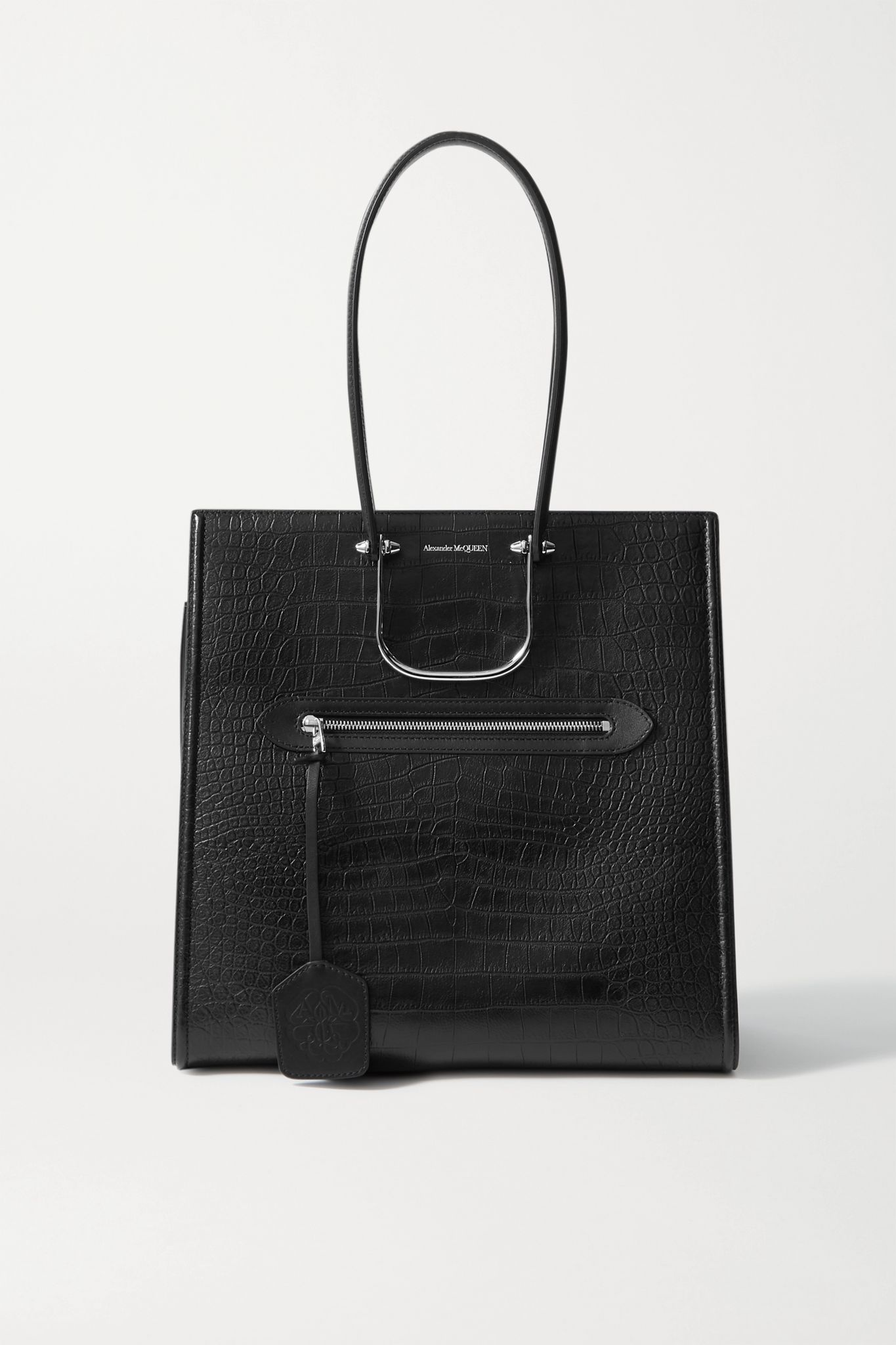 The Story large croc-effect leather tote - 1