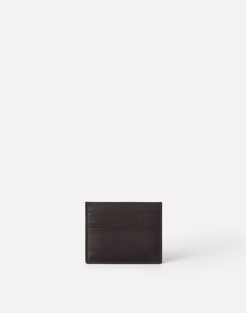 Brunello Cucinelli Smooth calfskin card holder outlook