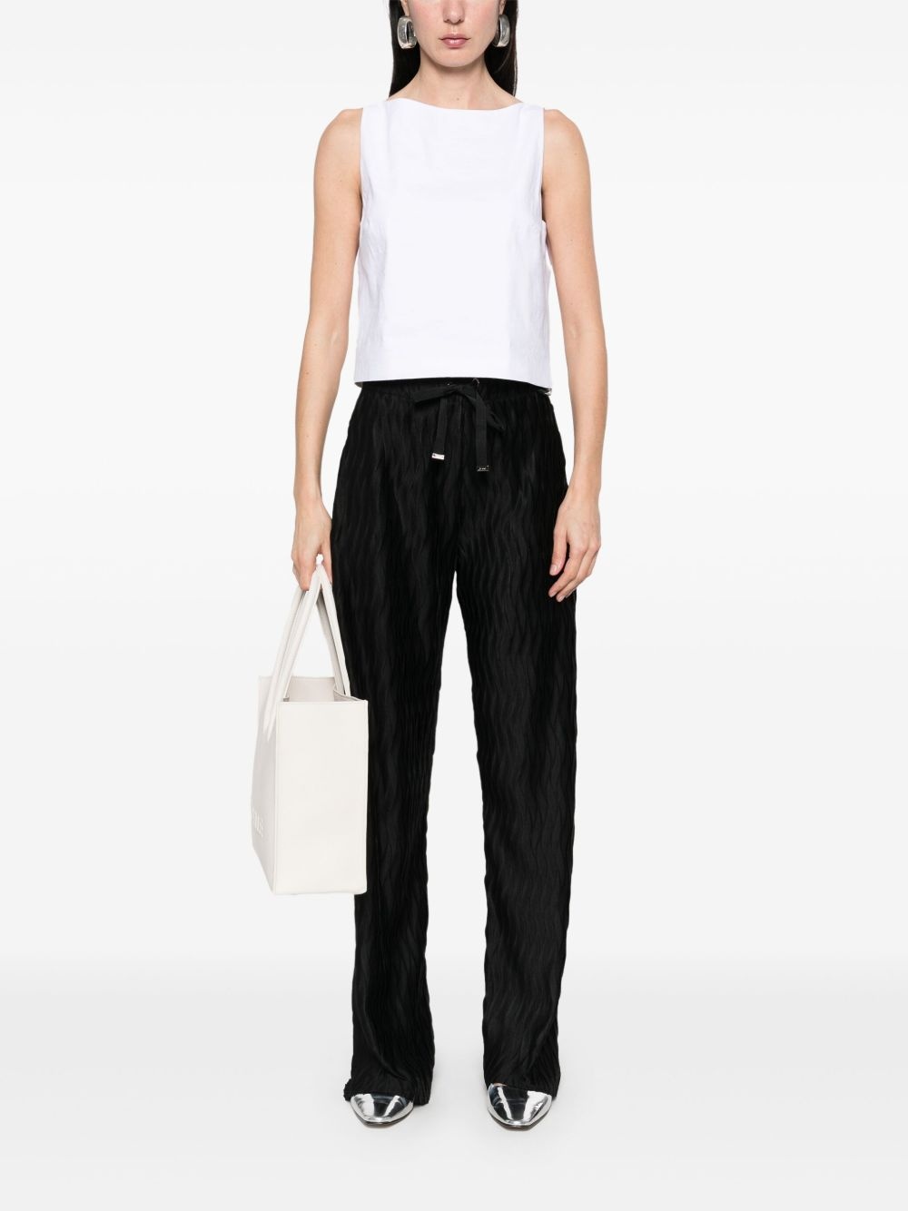 boat-neck top - 2