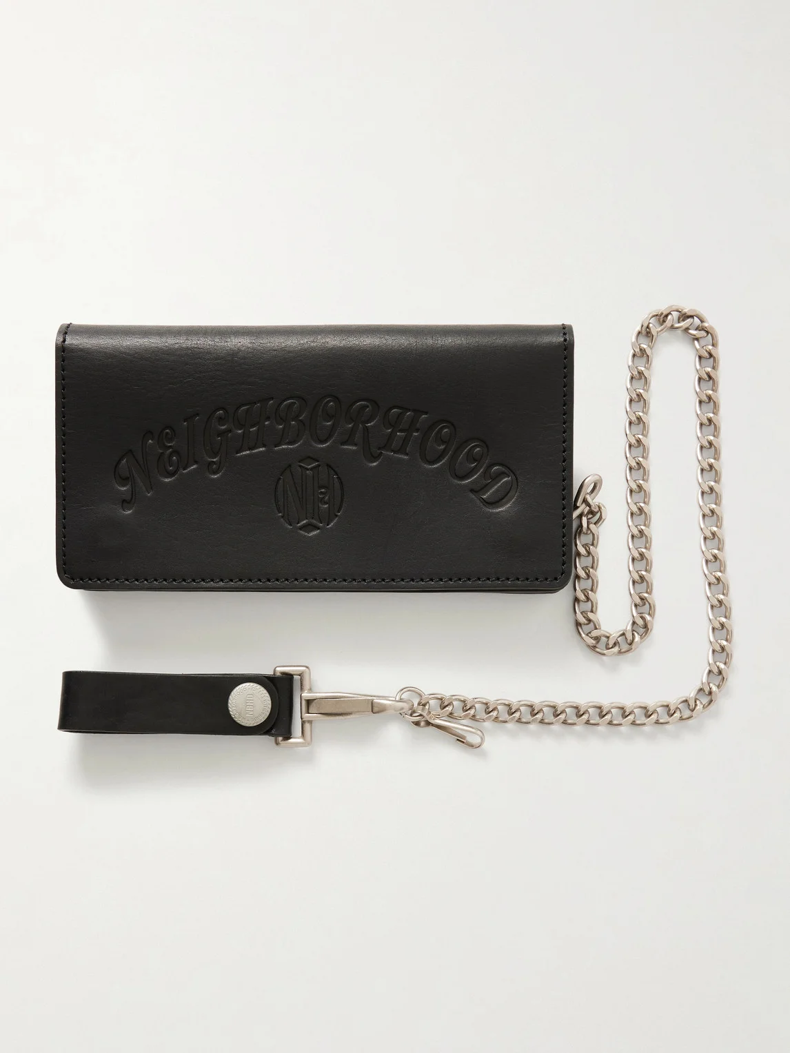 Logo-Embossed Leather Billfold Wallet - 1