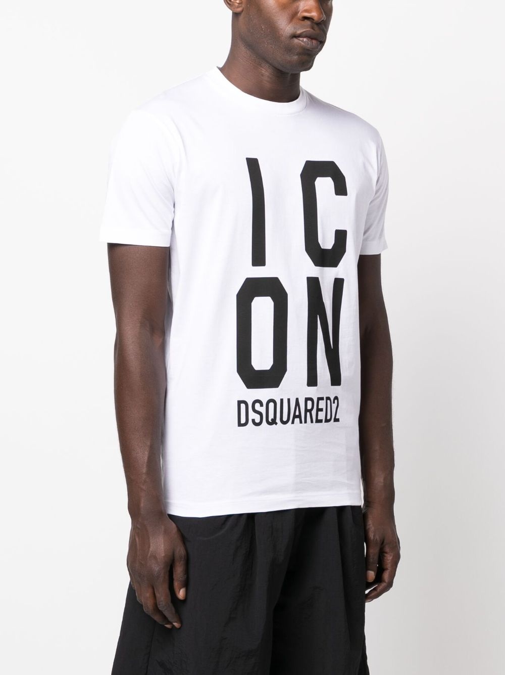 logo-print cotton T-shirt - 3