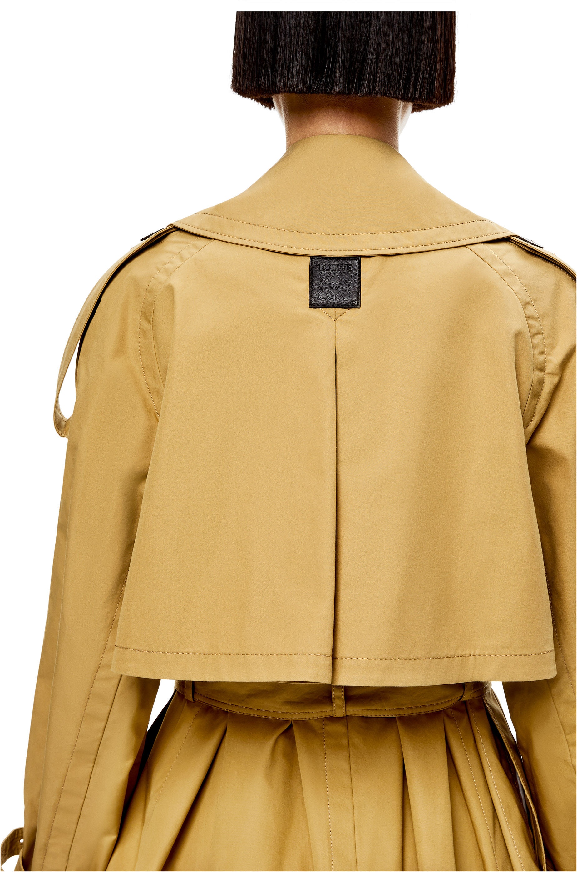 Double breasted trench coat in cotton - 5