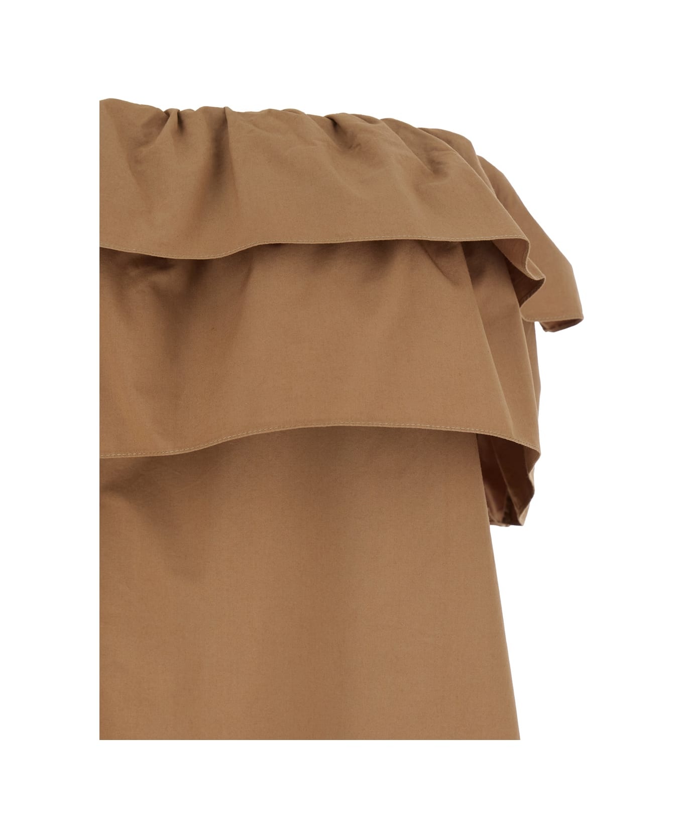 Ruffled Strapless Maxi Dress - 2