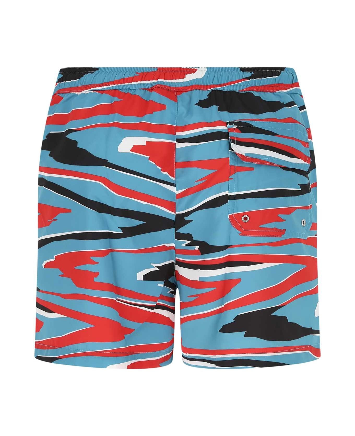 Printed Polyester Swimming Shorts - 2