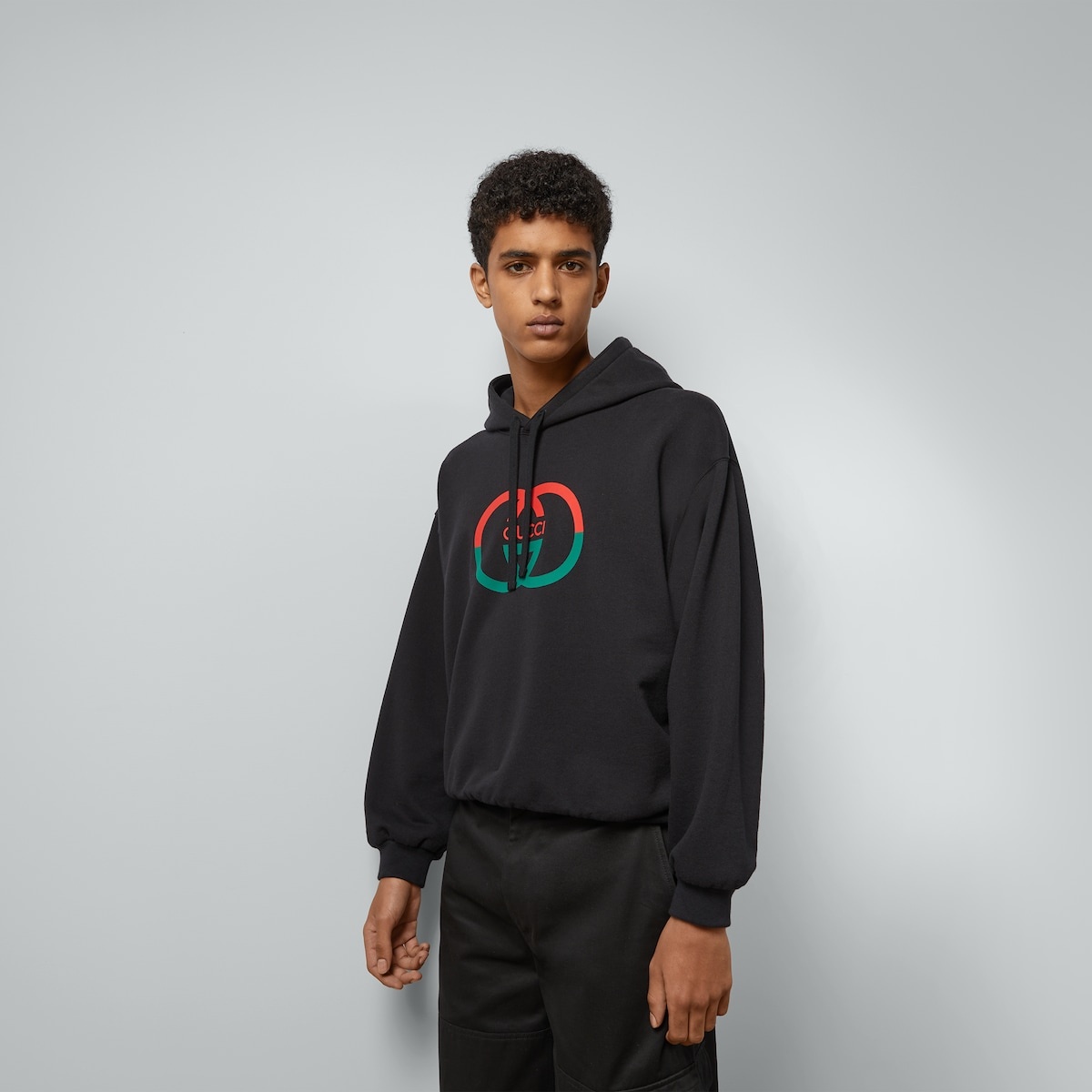 GUCCI Logo Print Hoodie | italist | REVERSIBLE
