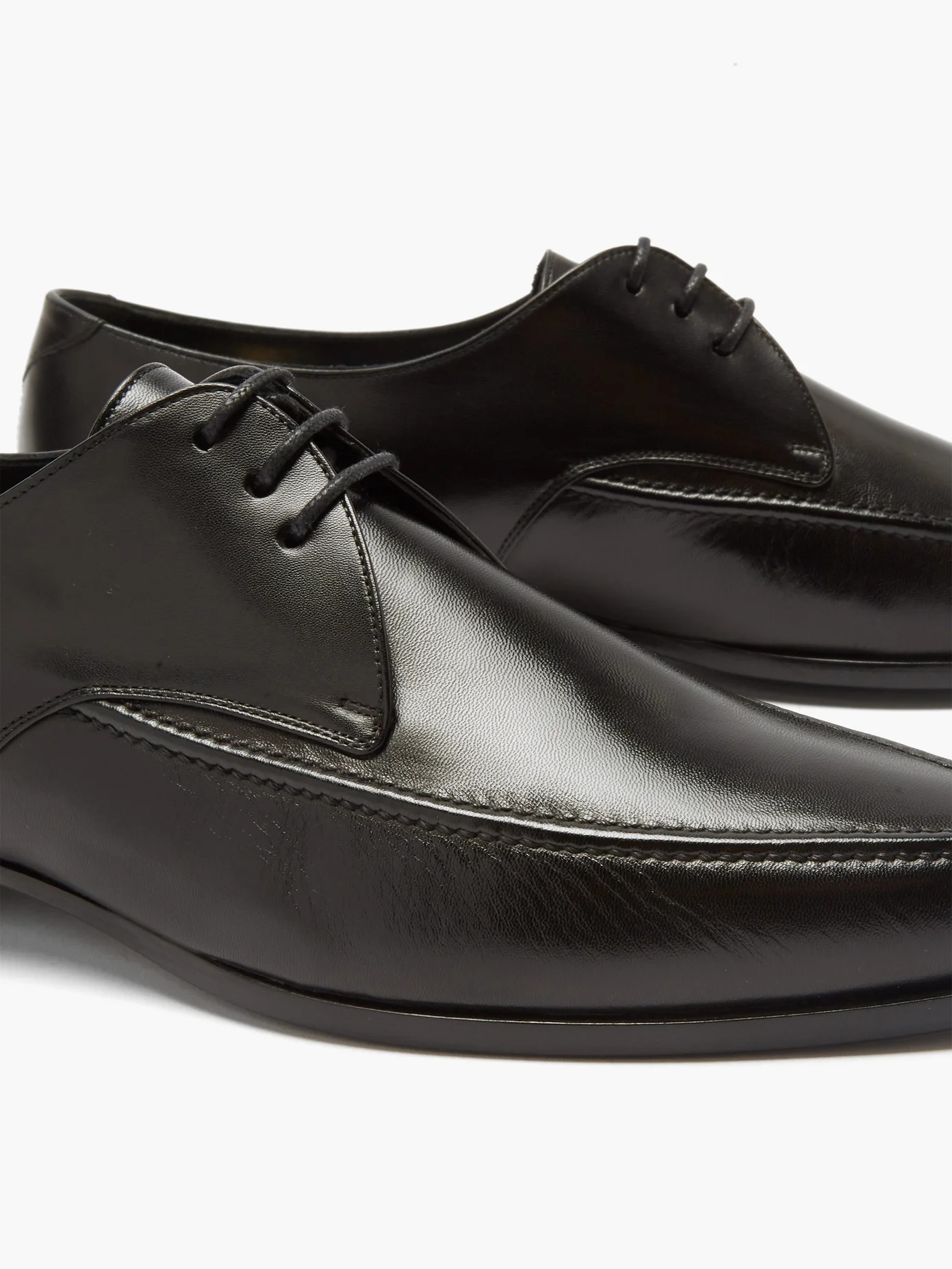 Sinclair point-toe leather brogues - 6