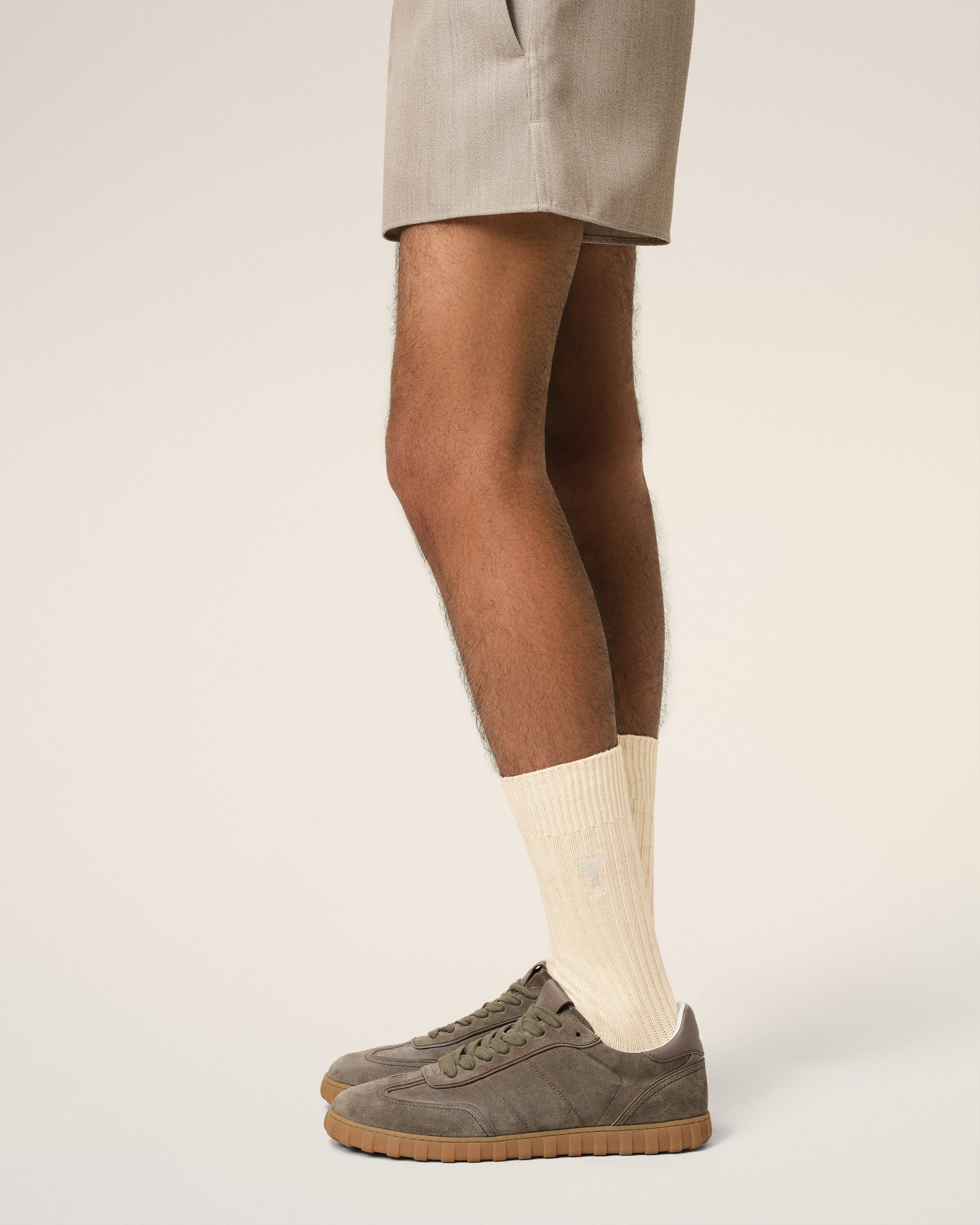 BEIGE COTTON AMI DE COEUR SOCKS - 2
