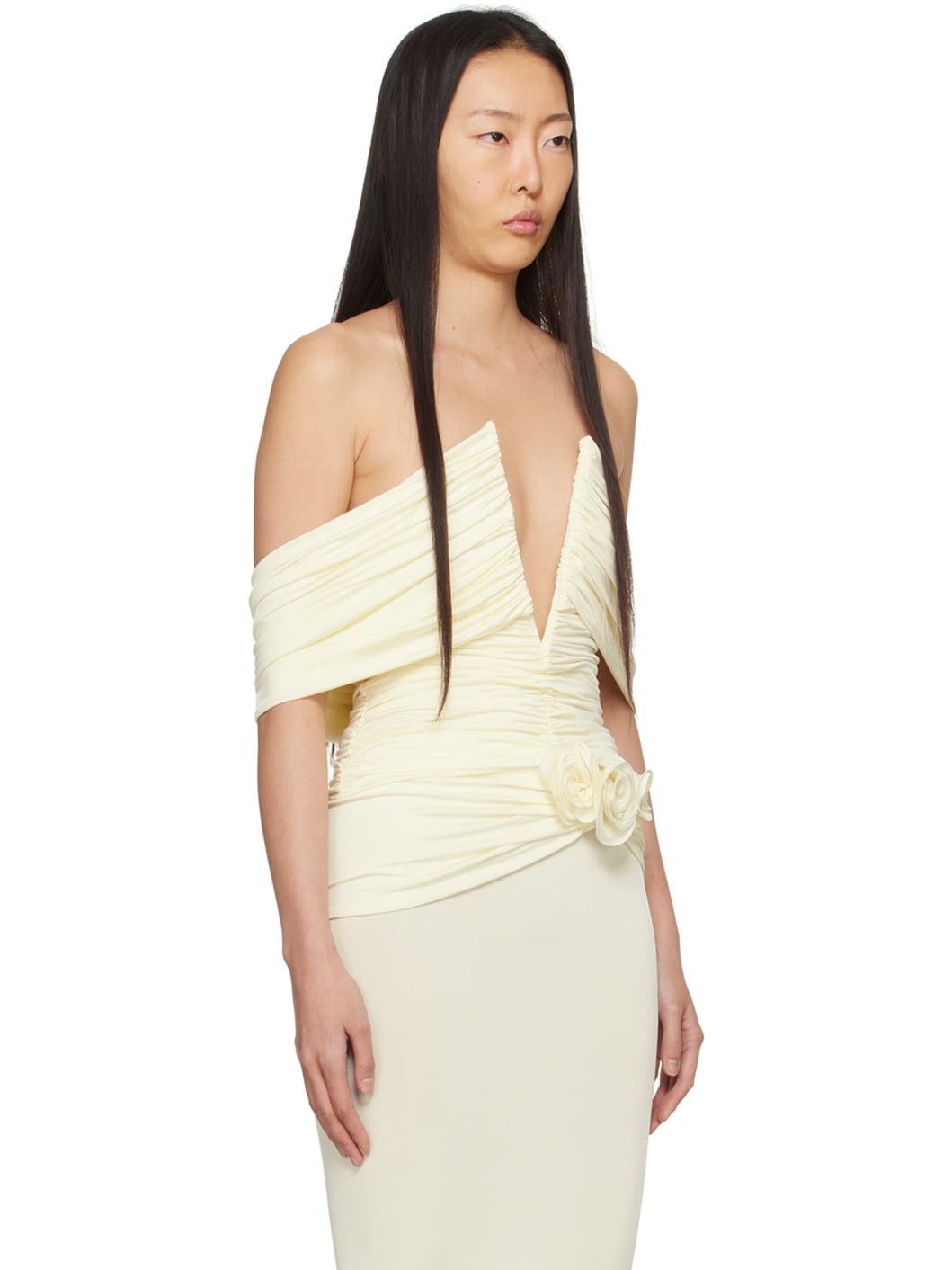 Off-White Draped Top - 2