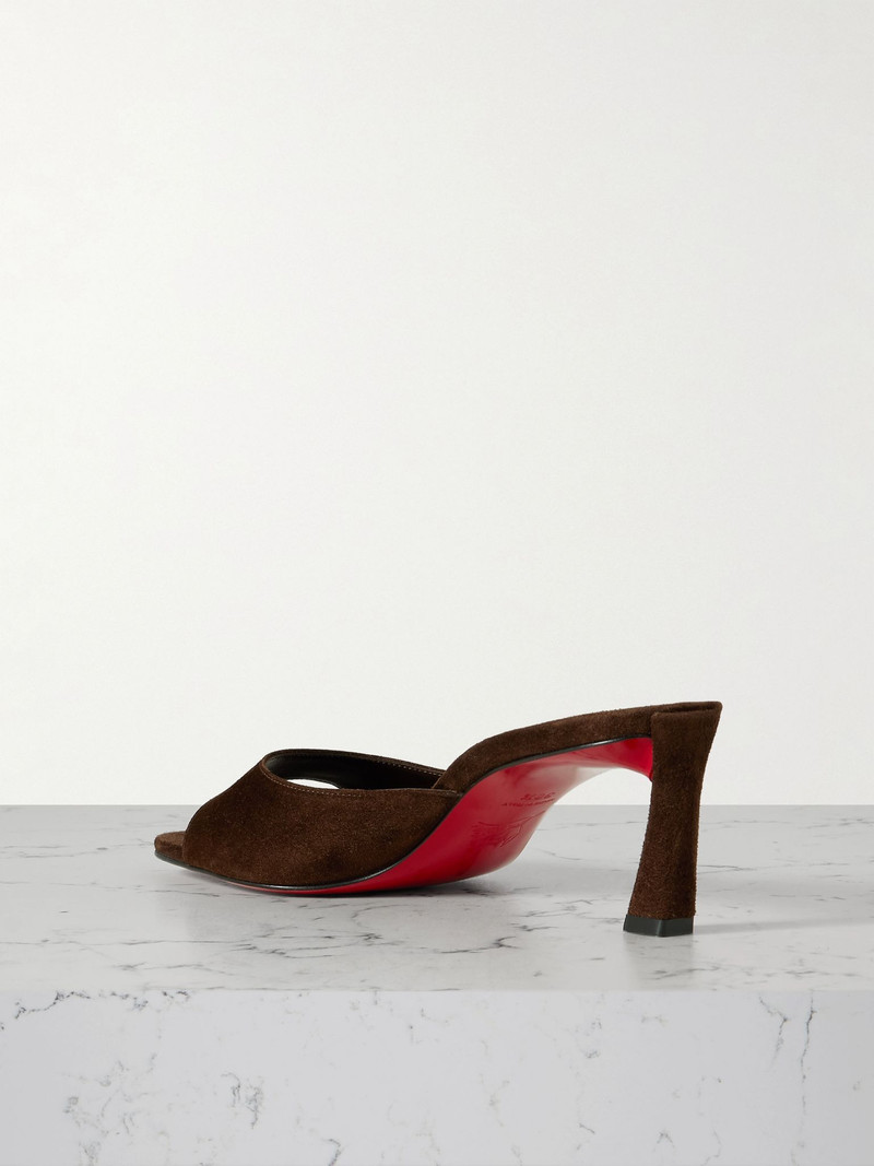 Condora 55 suede mules Dark brown 3