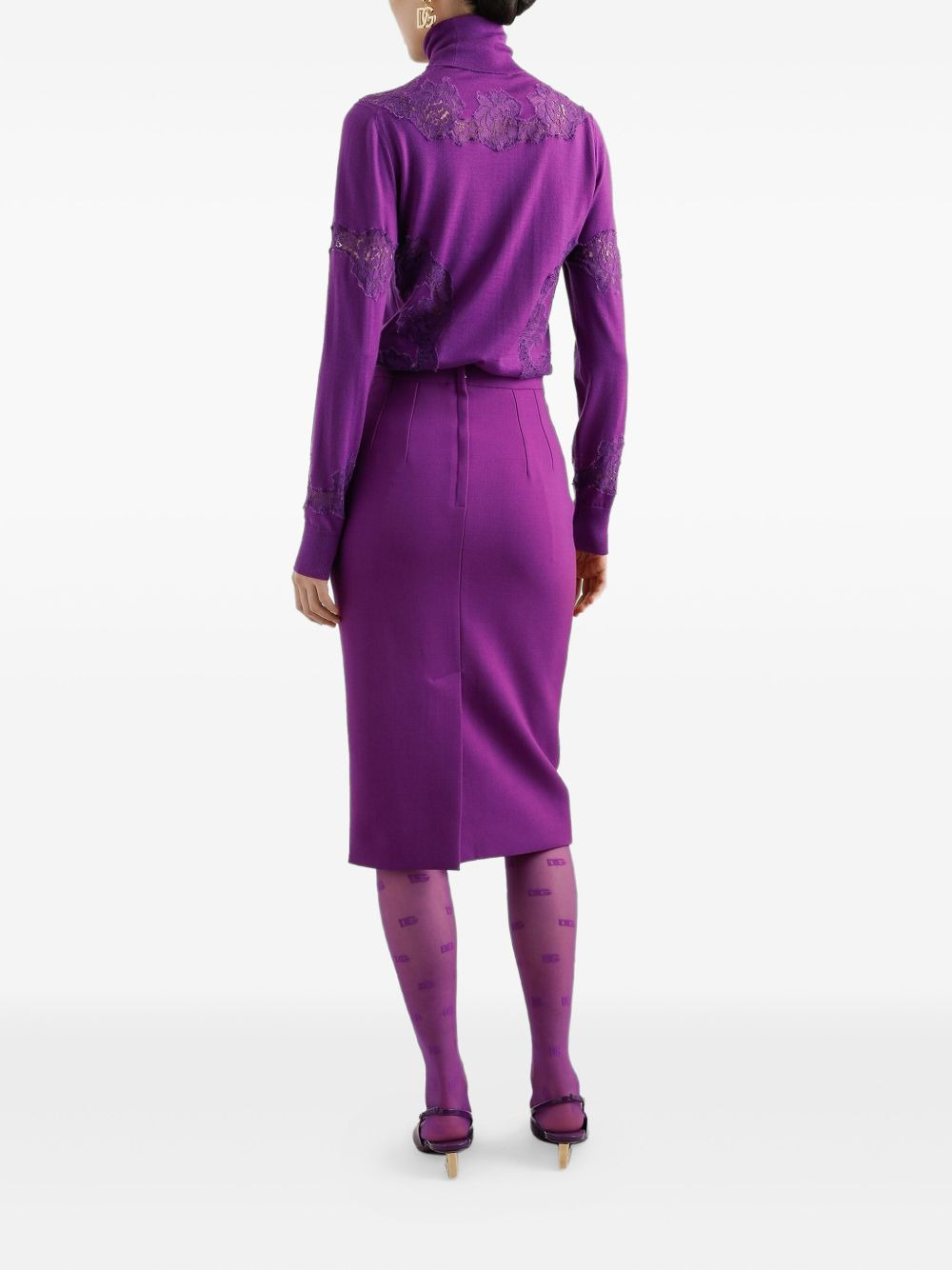 wool midi skirt - 3