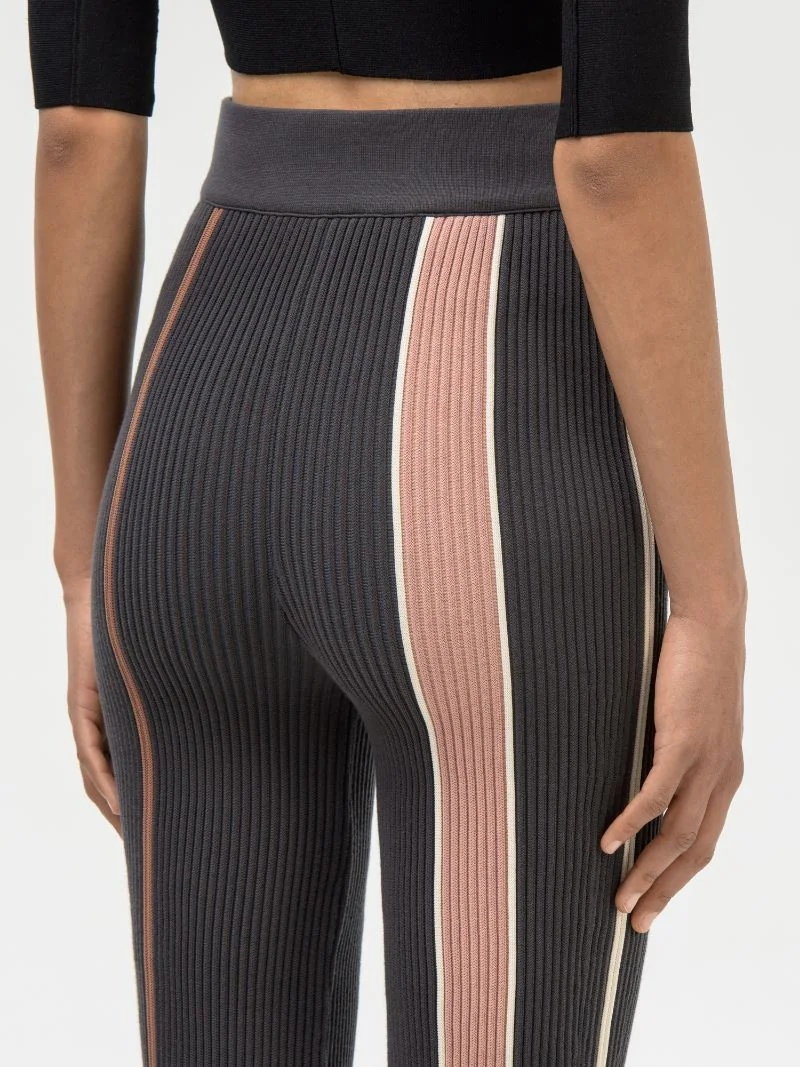 RIBBED KNIT PANTS - 8
