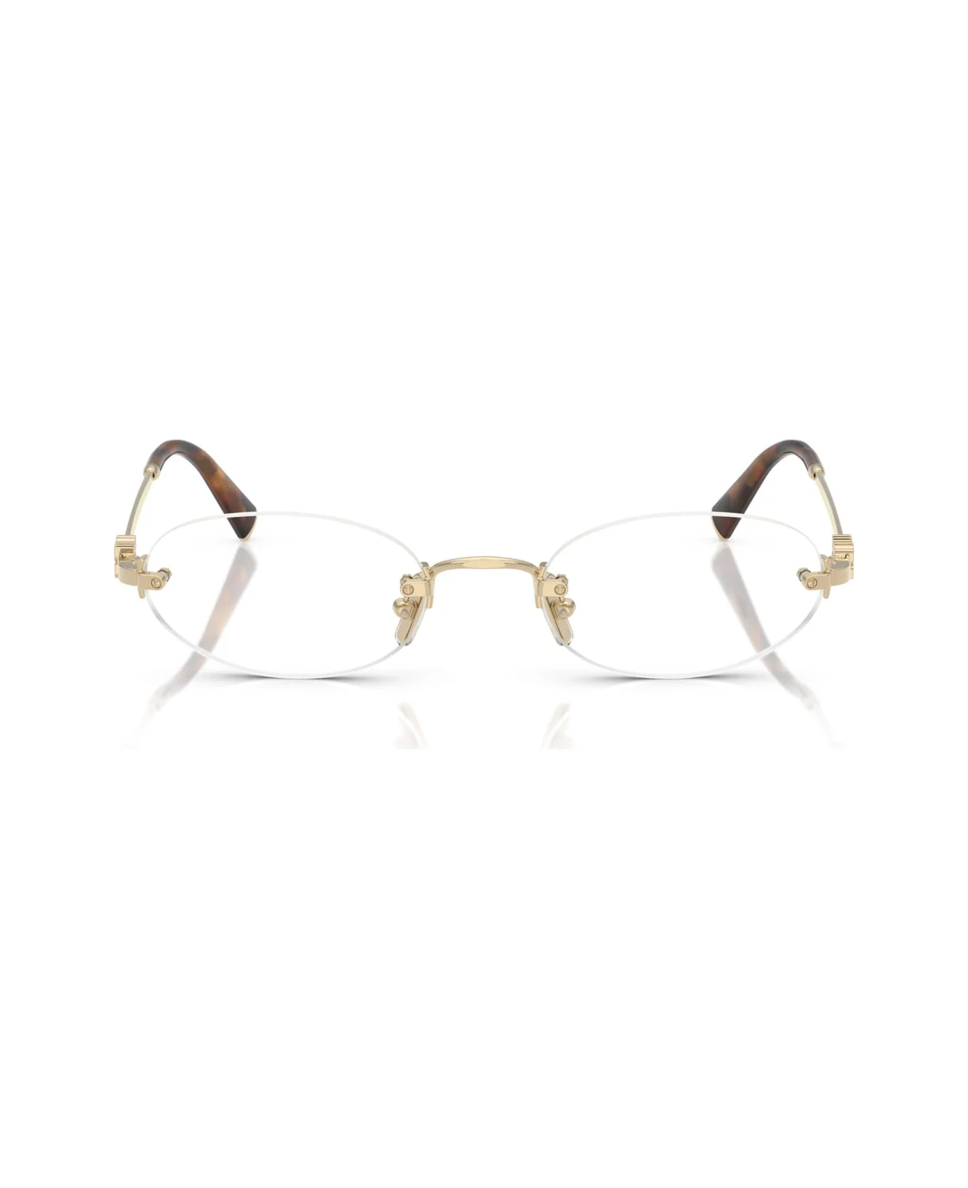 Miu Miu 0mu 53wv Zvn1o1 Oro Pallido Glasses - 1