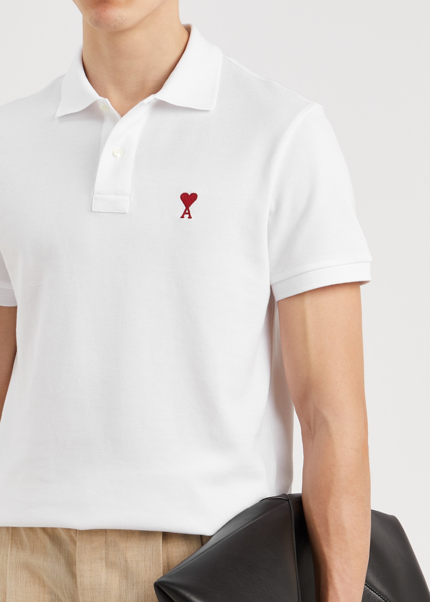 Logo-embroidered piqué cotton polo shirt - 5