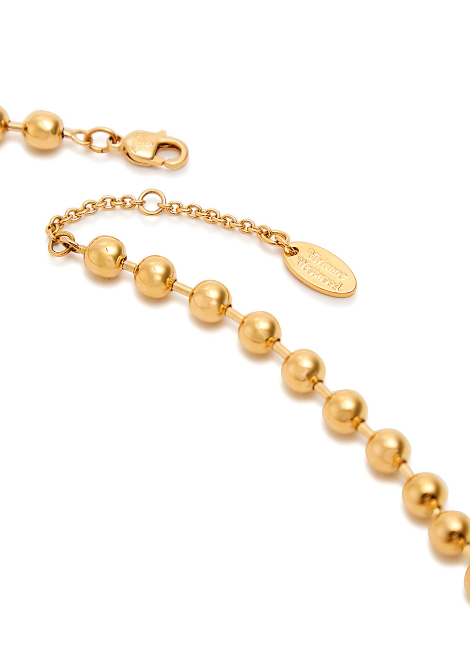 Vivienne Westwood Thames Mini Bas Relief orb Necklace - 4