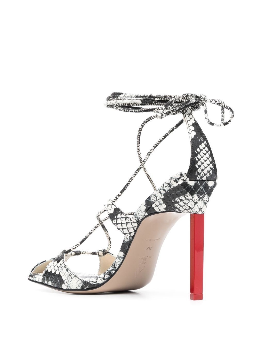Adele 105mm snakeskin-print sandals - 3