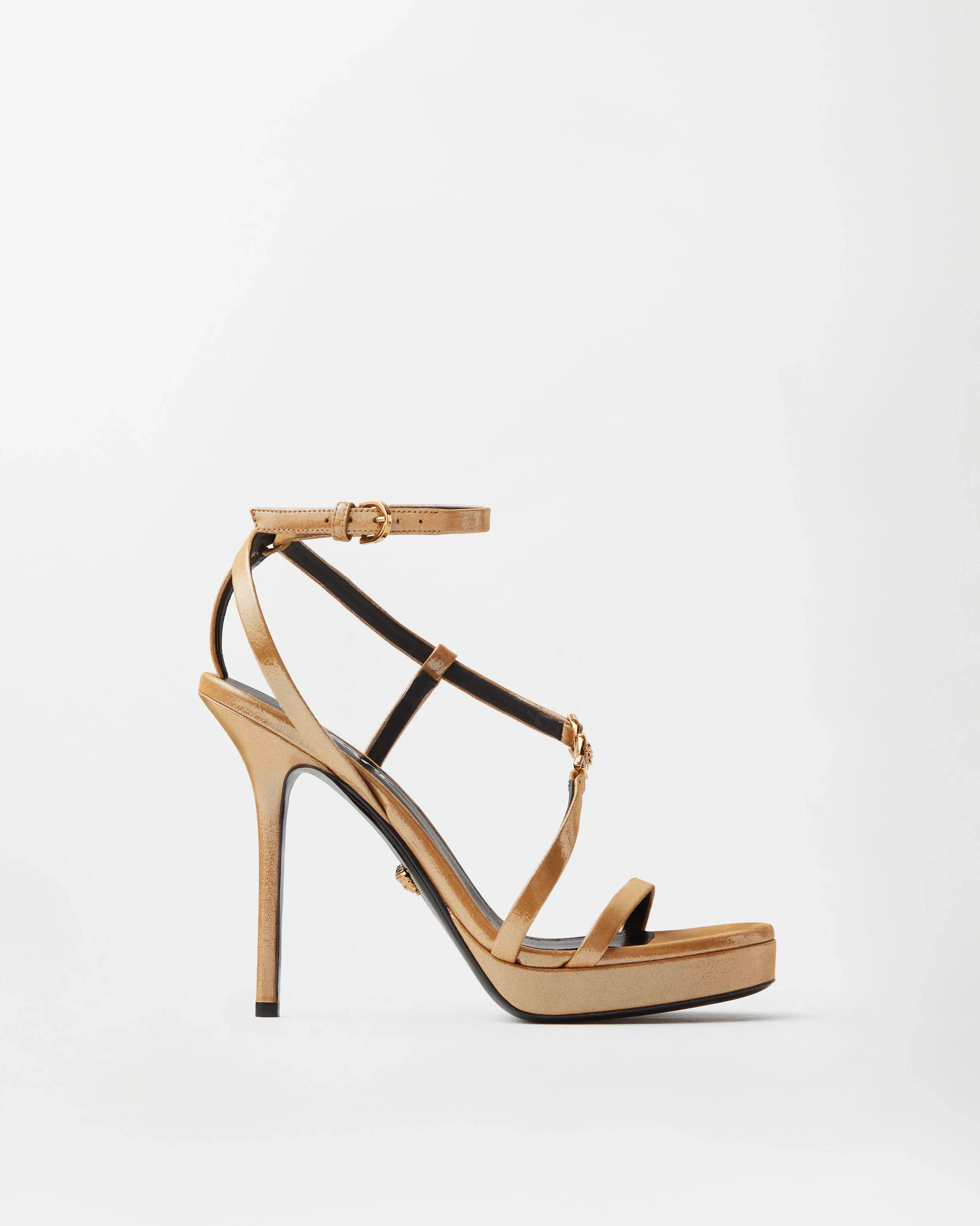 Medusa '95 Embellished Leather Sandals 115 mm - 1