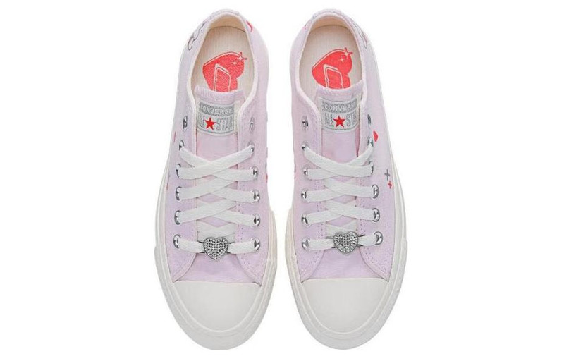(WMNS) Converse Chuck Taylor All Star Lift Platform Y2K Heart Low Top 'Pale Pink' A09115C 3