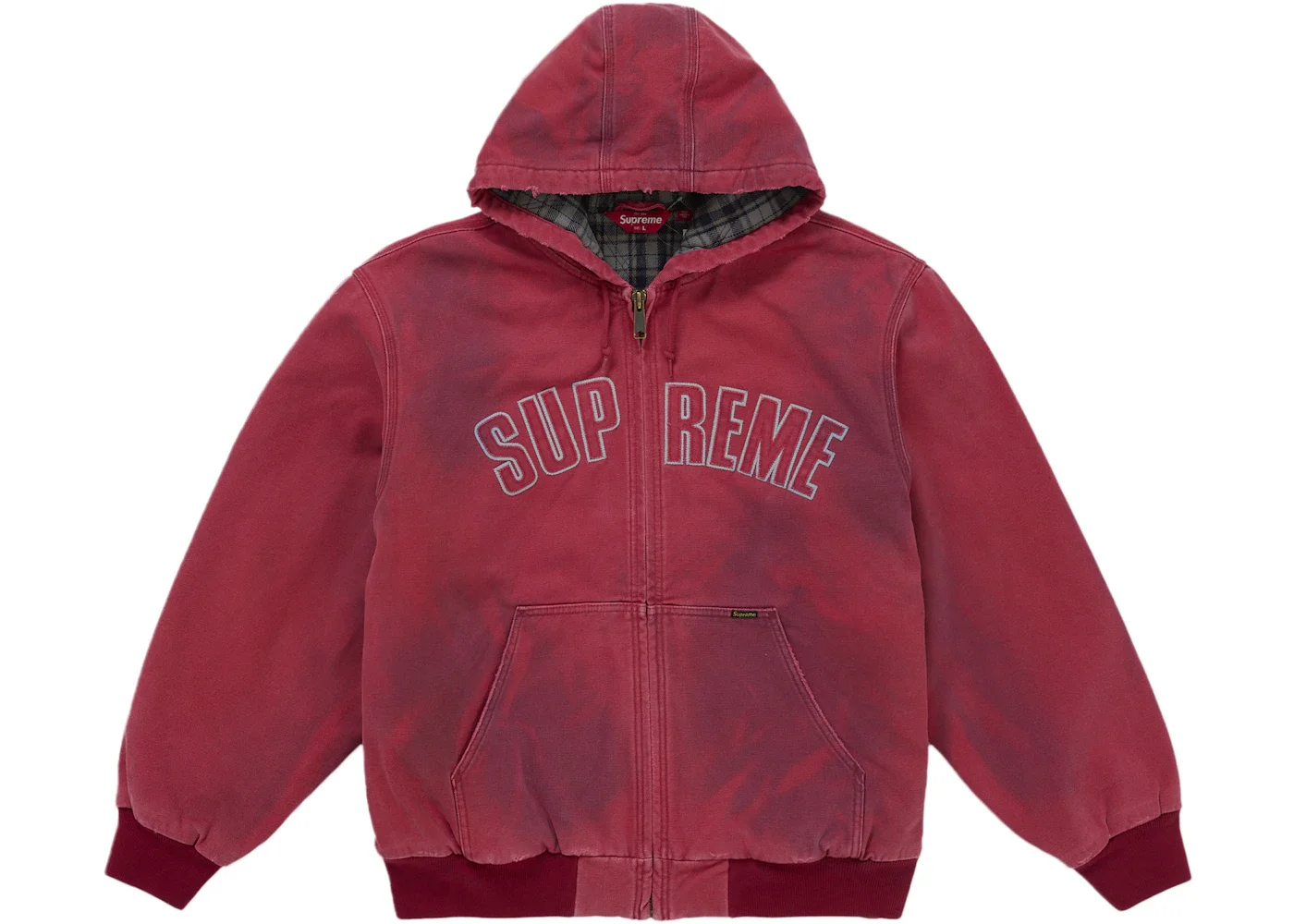 Supreme Supreme Reflective Arc Hooded Work Jacket Red - 5237824f 