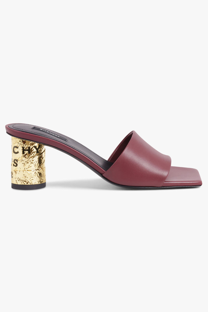 Givenchy 65MM TAPE HEEL MULE | BURGUNDY outlook