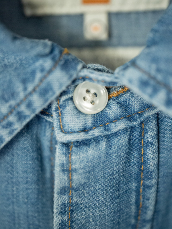 Gunnar Light Used Denim Shirt Light Blue - 7
