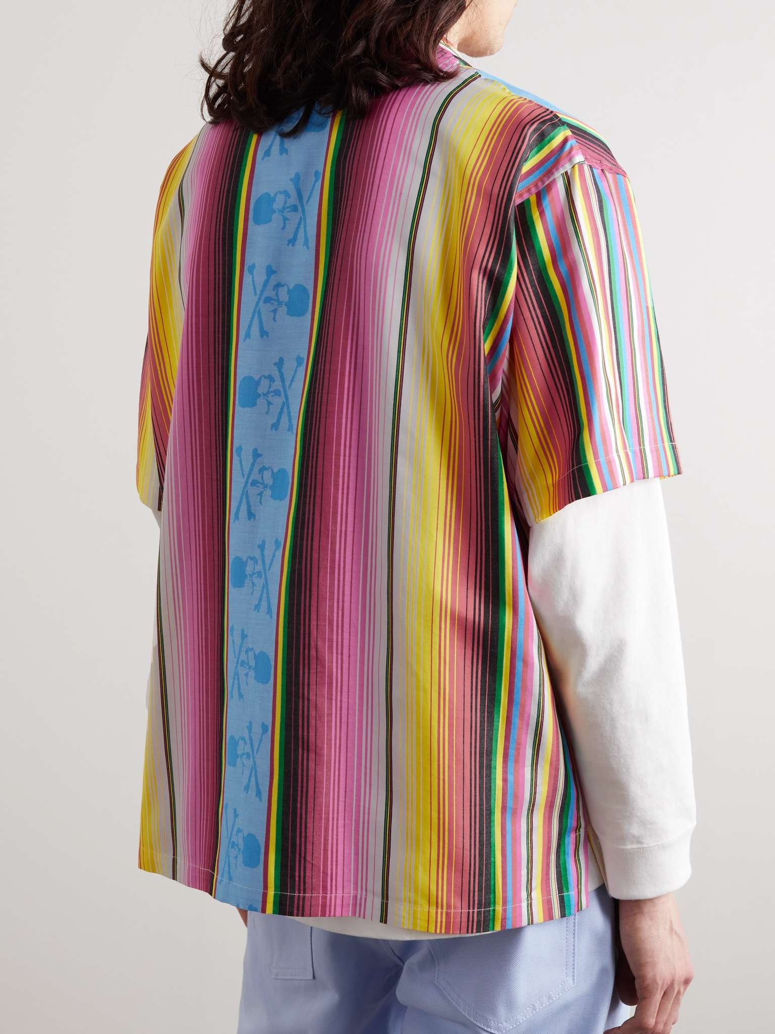 Camp-Collar Striped Cotton-Jacquard Shirt - 3
