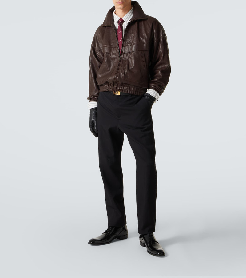 SAINT LAURENT Stanton leather Derby shoes outlook