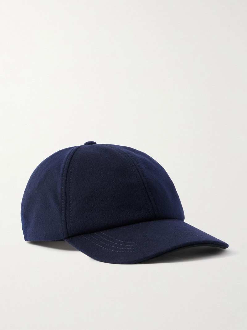 Cashmere Baseball Cap Navy 1