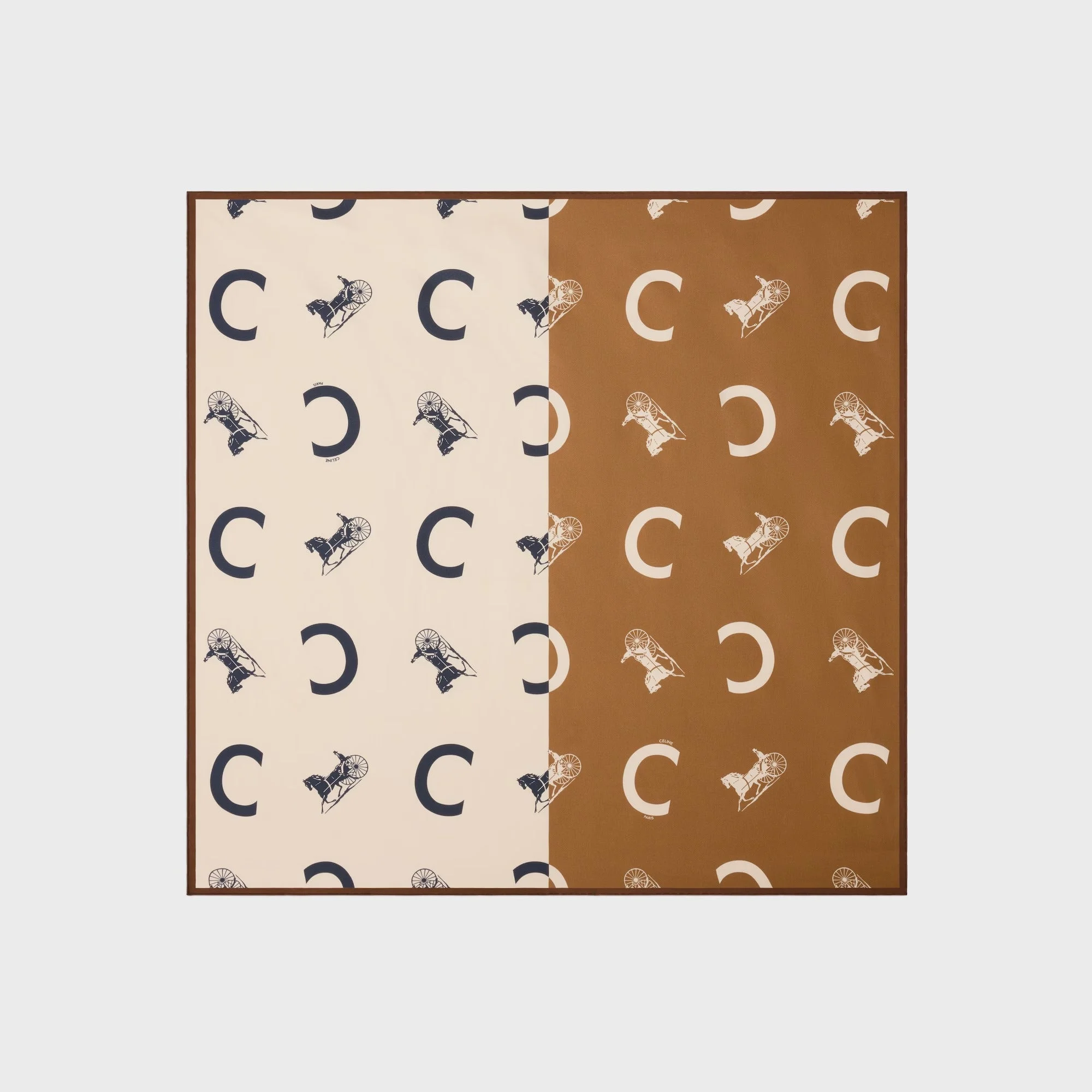 Celine Scarf In Silk Twill - 1