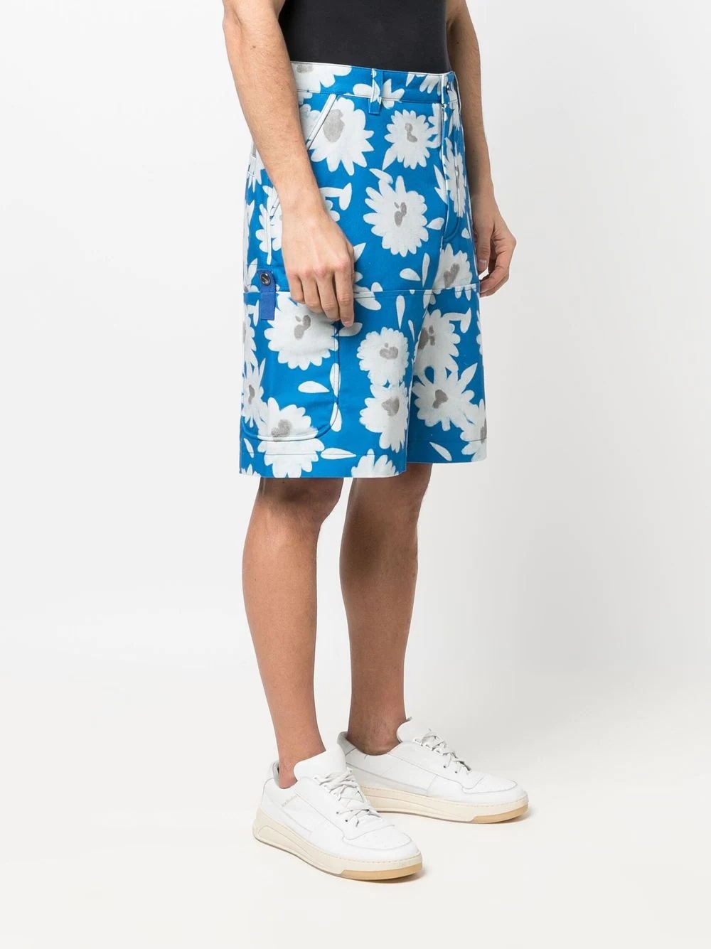 floral-print knee-length shorts - 3