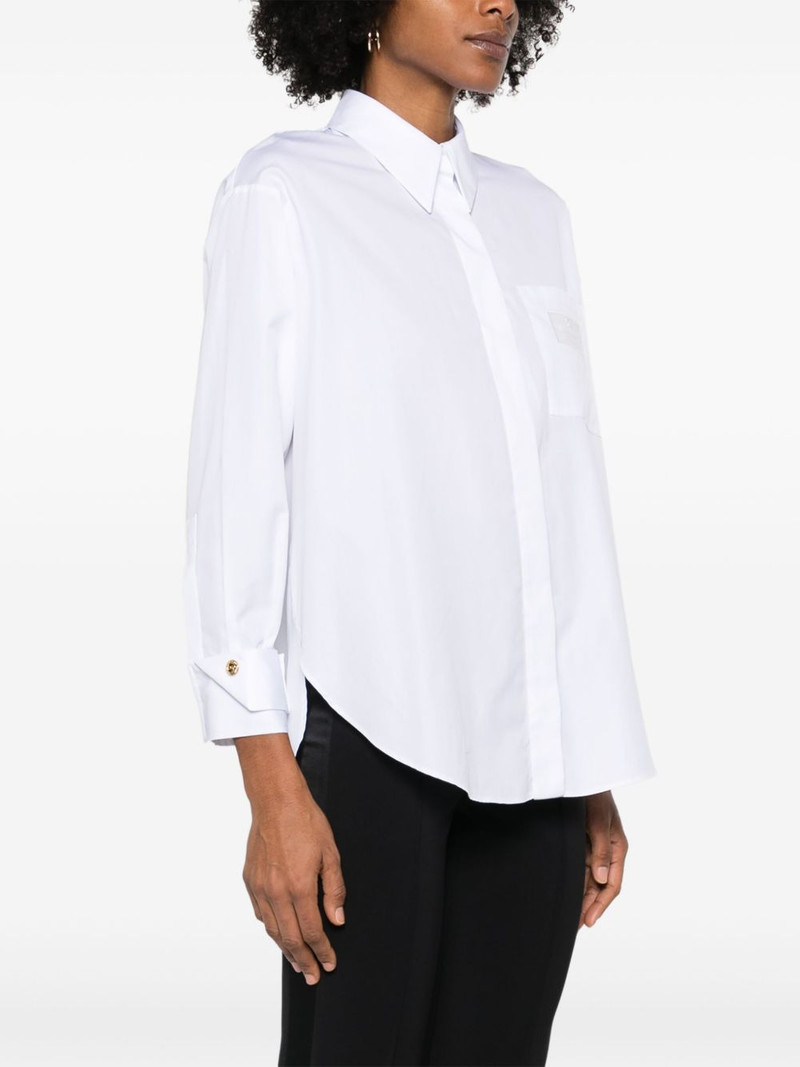 logo-embroidered poplin shirt 3