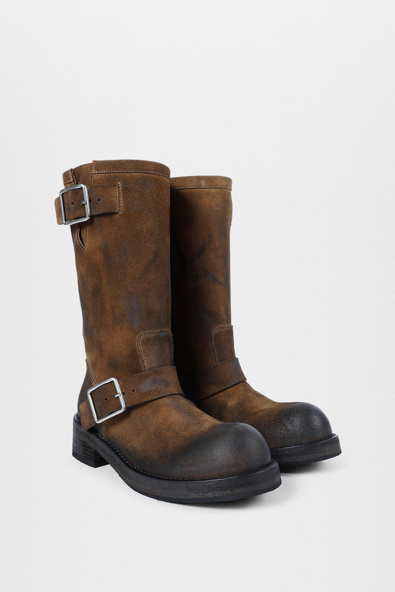 Sarith Engineer Biker Boots with Buckles 1