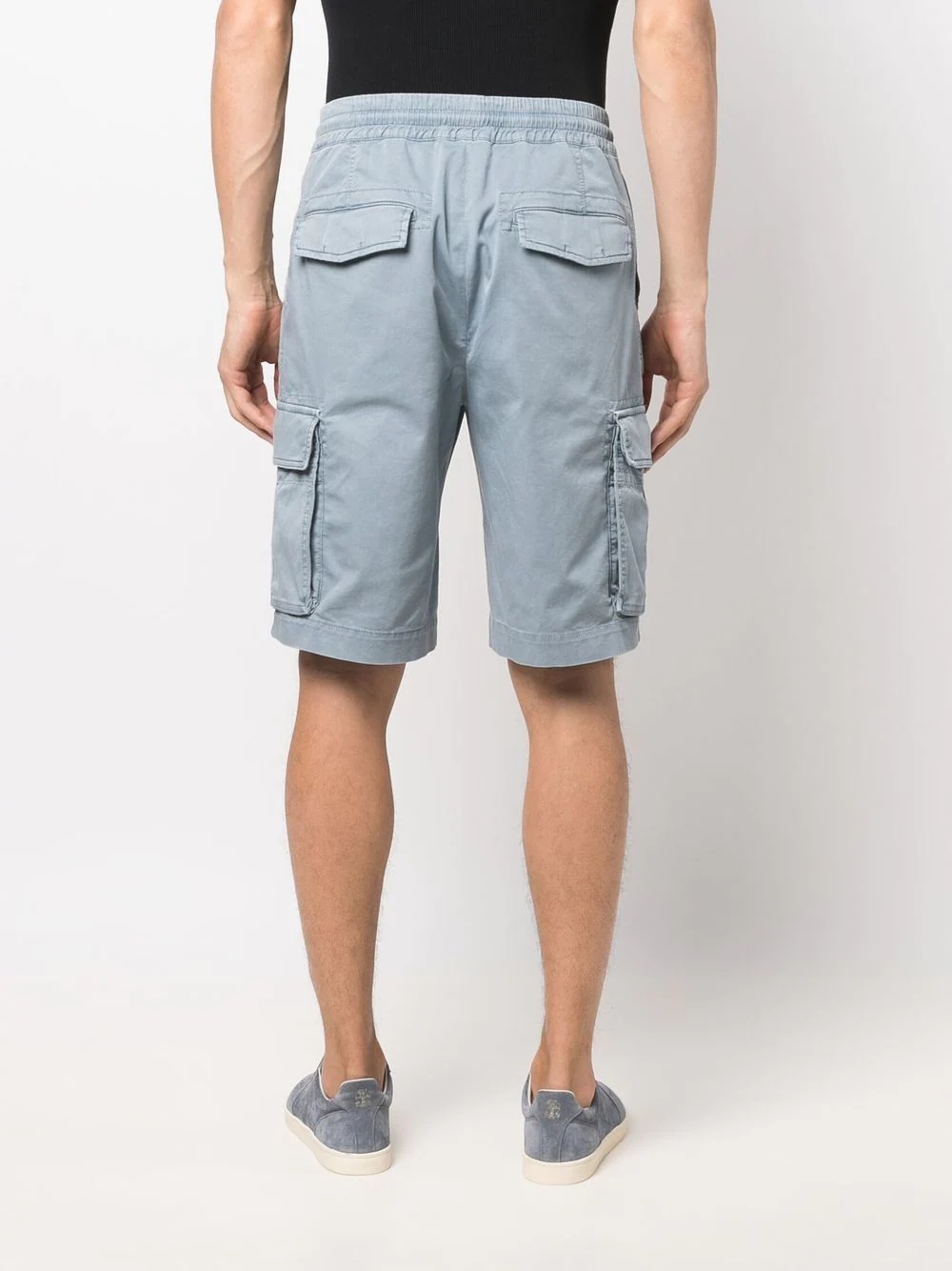 drawstring cargo shorts - 4